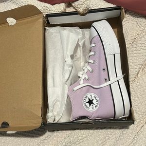 brand new pink platform converse